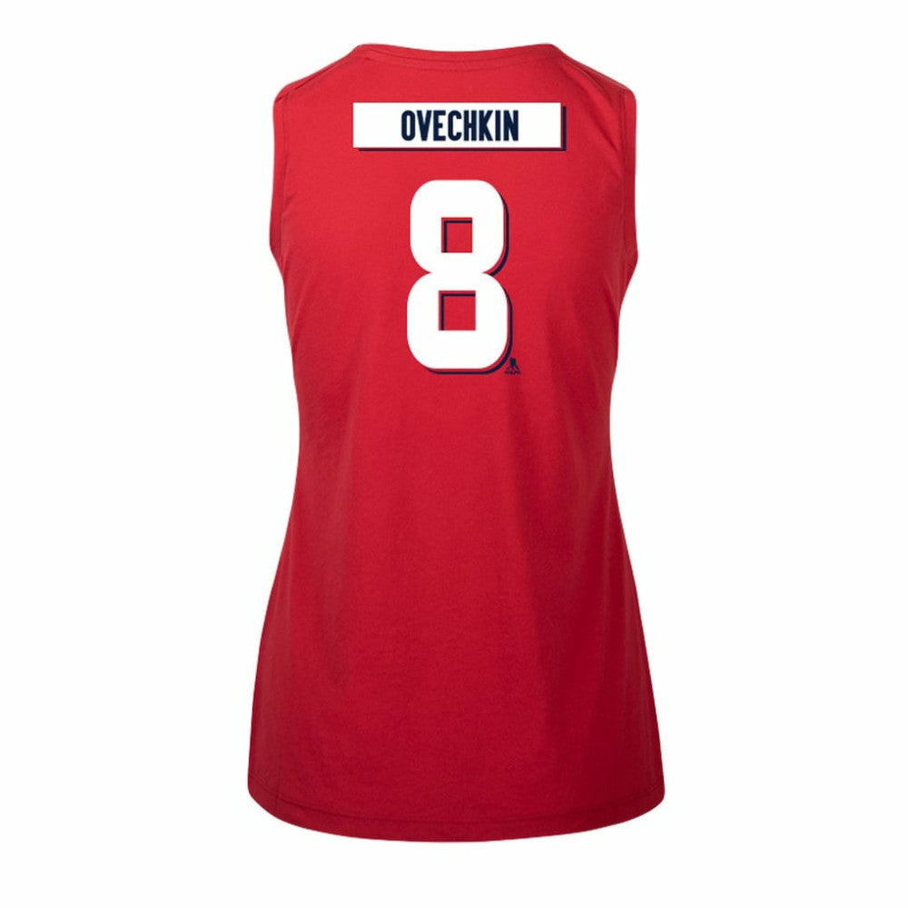 Alexander Ovechkin Washington Capitals Levelwear Women's Macy Player Name & Number Tank Top - Red - NHL 201047099