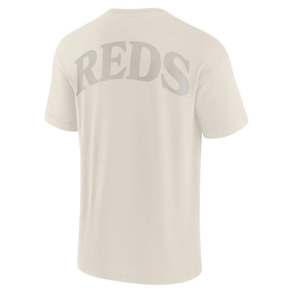 Cincinnati Reds Fanatics Elements Iconic T-Shirt - Cream - Fanatics Discount