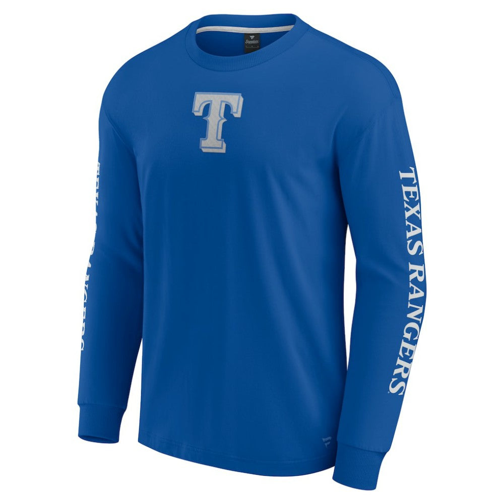Texas Rangers Fanatics Elements Strive Long Sleeve T-Shirt - Royal - Fanatics Online
