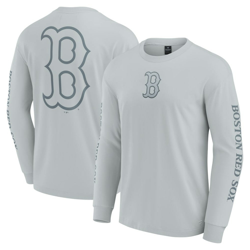 Boston Red Sox Fanatics Elements Strive Long Sleeve T-Shirt - Gray - Fanatics Online