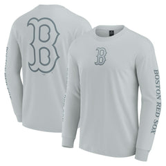 Boston Red Sox Fanatics Elements Strive Long Sleeve T-Shirt - Gray - Fanatics Online