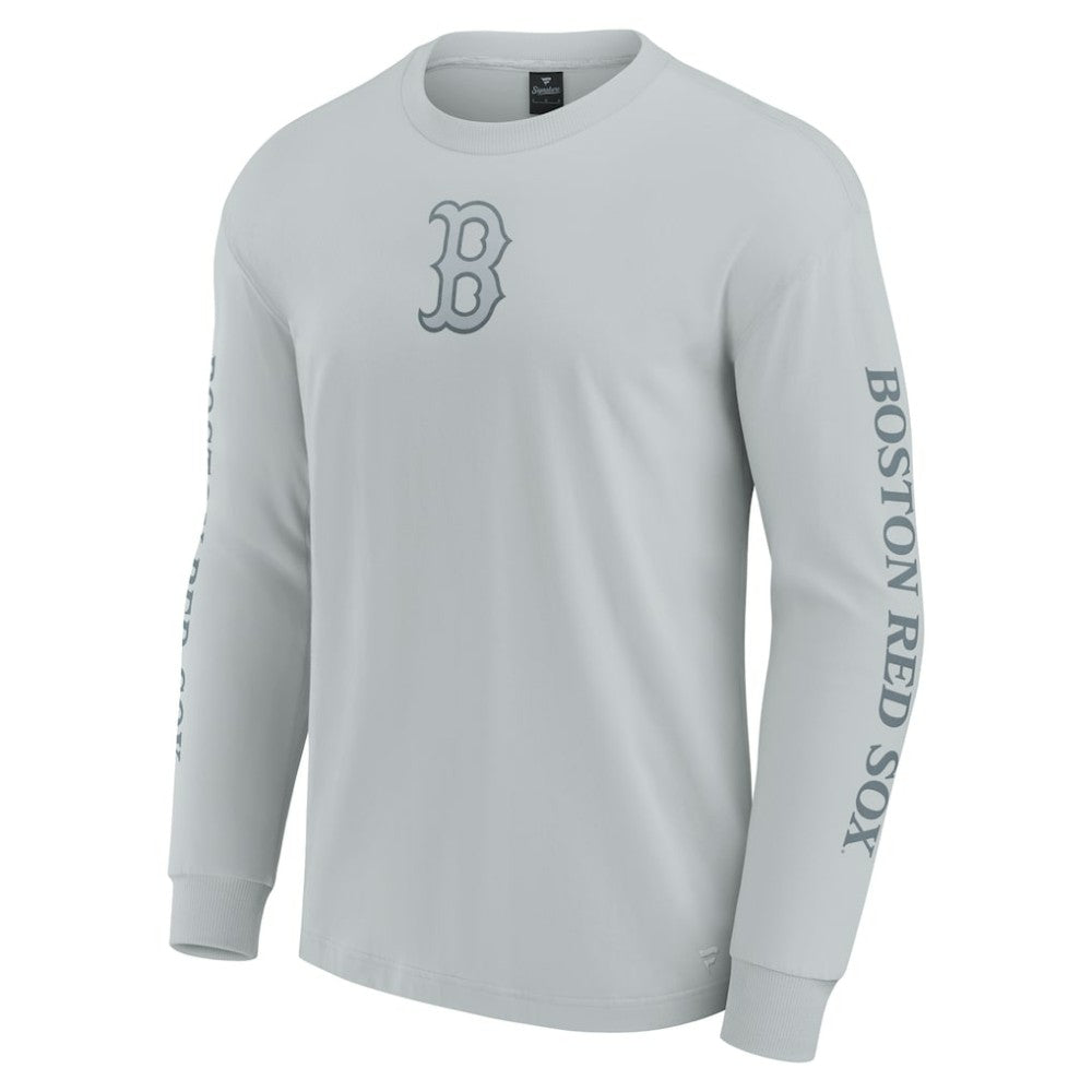 Boston Red Sox Fanatics Elements Strive Long Sleeve T-Shirt - Gray - Fanatics Online