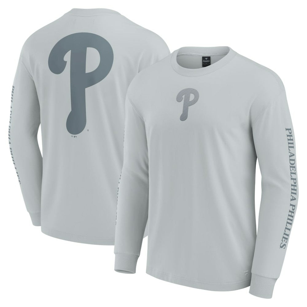 Philadelphia Phillies Fanatics Elements Strive Long Sleeve T-Shirt - Gray - Fanatics Sale