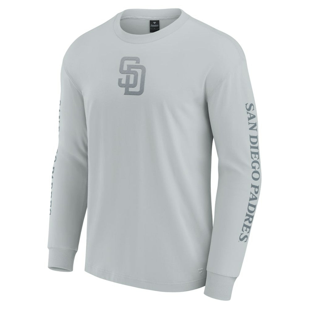 San Diego Padres Fanatics Elements Strive Long Sleeve T-Shirt - Gray - Fanatics on Sale