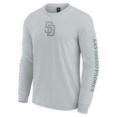 San Diego Padres Fanatics Elements Strive Long Sleeve T-Shirt - Gray - Fanatics on Sale
