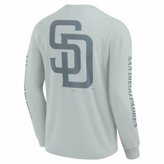 San Diego Padres Fanatics Elements Strive Long Sleeve T-Shirt - Gray - Fanatics on Sale