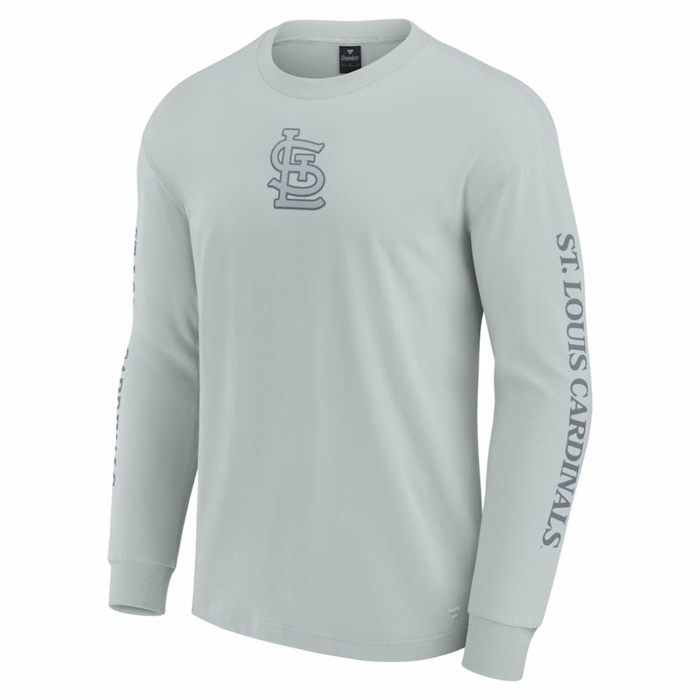 St. Louis Cardinals Fanatics Elements Strive Long Sleeve T-Shirt - Gray - Fanatics Lifestyle