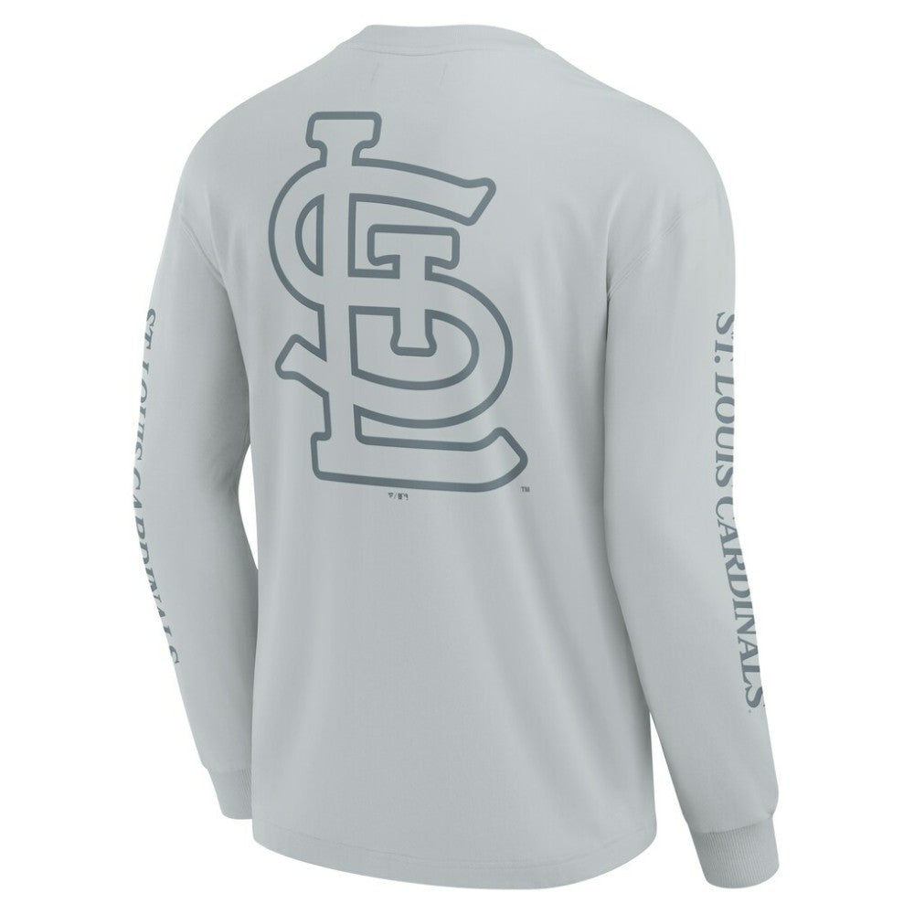 St. Louis Cardinals Fanatics Elements Strive Long Sleeve T-Shirt - Gray - Fanatics Lifestyle