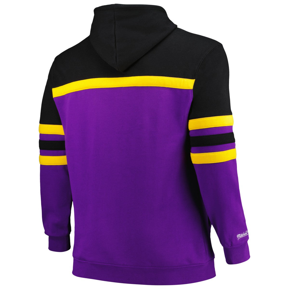 Los Angeles Lakers Big & Tall Hardwood Classics Head Coach Pullover Hoodie Black | Mitchell & Ness US