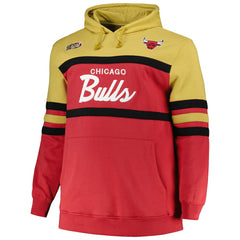 Chicago Bulls Big & Tall Hardwood Classics Head Coach Pullover Hoodie Red | Mitchell & Ness for sale