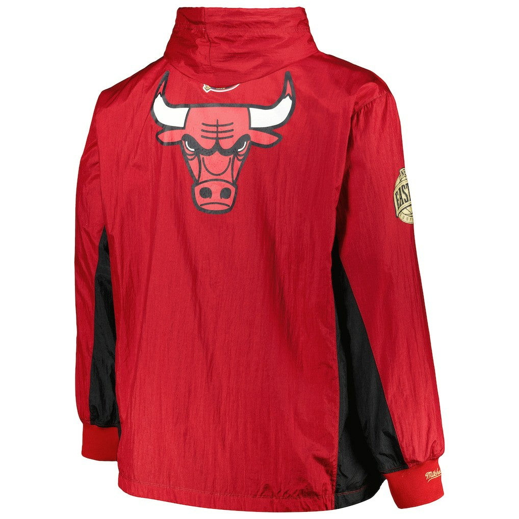 Chicago Bulls Big & Tall Hardwood Classics Team OG 2.0 Anorak Hoodie Quarter-Zip Windbreaker Jacket Red | Mitchell & Ness discount
