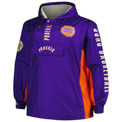 Phoenix Suns Big & Tall Hardwood Classics Team OG 2.0 Anorak Hoodie Quarter-Zip Windbreaker Jacket Purple | Mitchell & Ness US