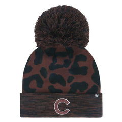 Chicago Cubs '47 Women's Rosette Cuffed Knit Hat with Pom - Brown - 47 brand Discount
