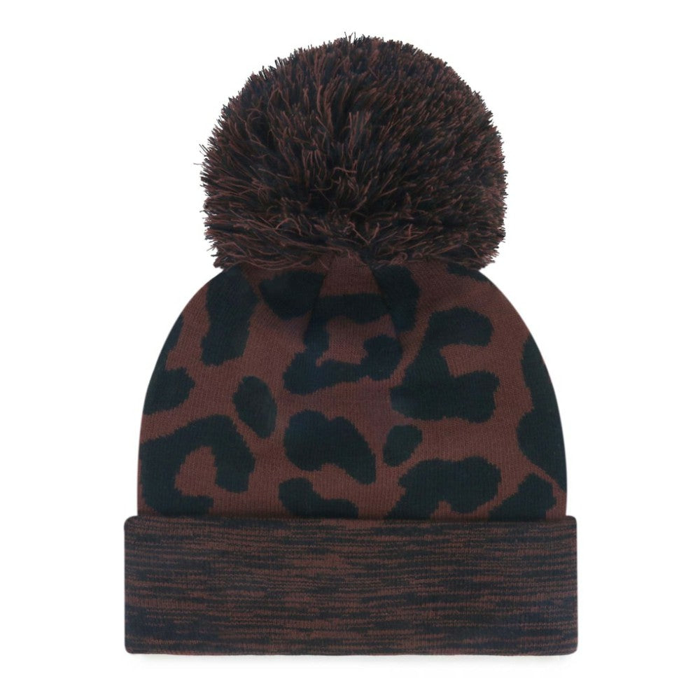 Texas Rangers '47 Women's Rosette Cuffed Knit Hat with Pom - Brown - 47 brand Online