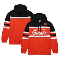 San Francisco Giants Mitchell & Ness Head Coach Pullover Hoodie - Orange/Black - Mitchell & Ness on Sale