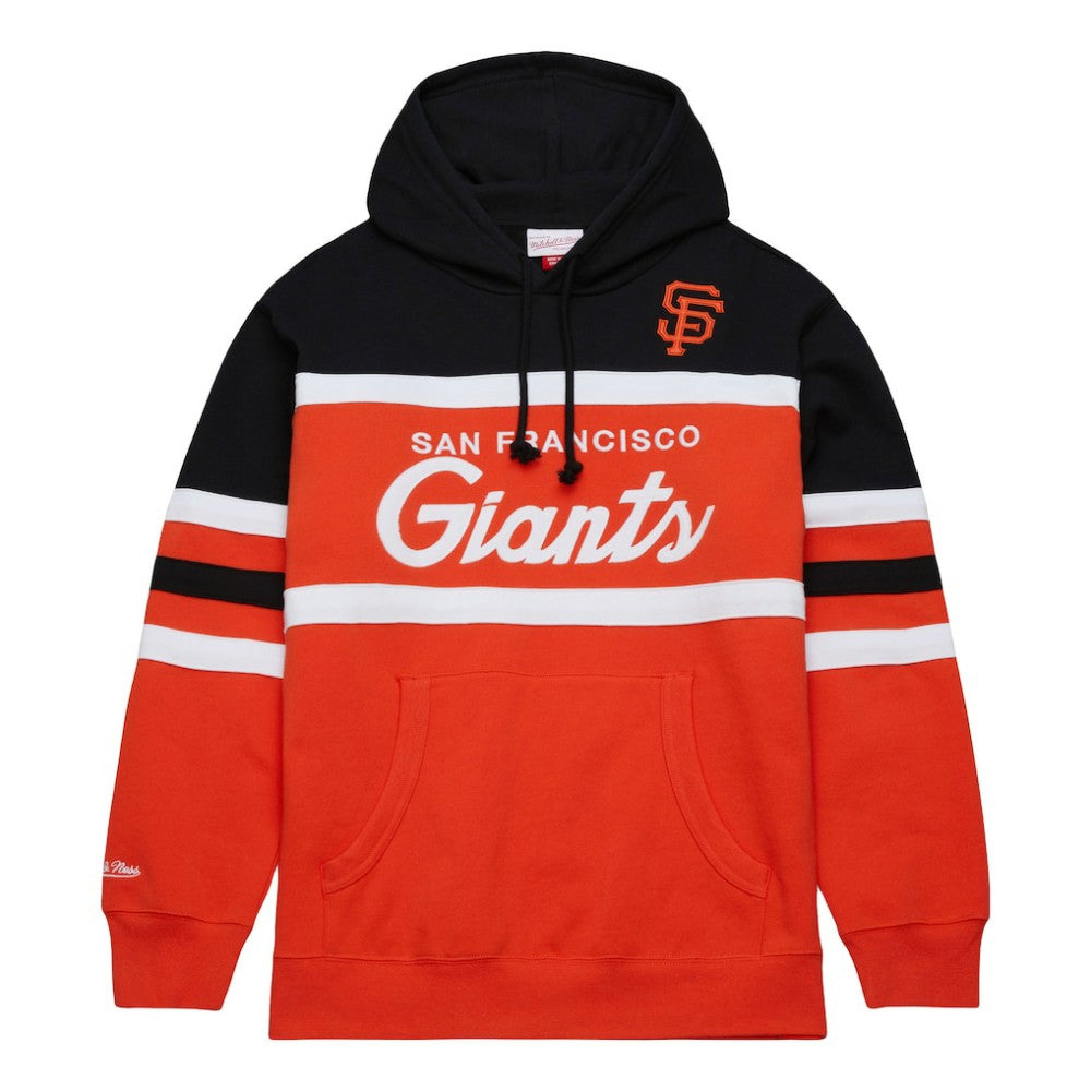 San Francisco Giants Mitchell & Ness Head Coach Pullover Hoodie - Orange/Black - Mitchell & Ness on Sale