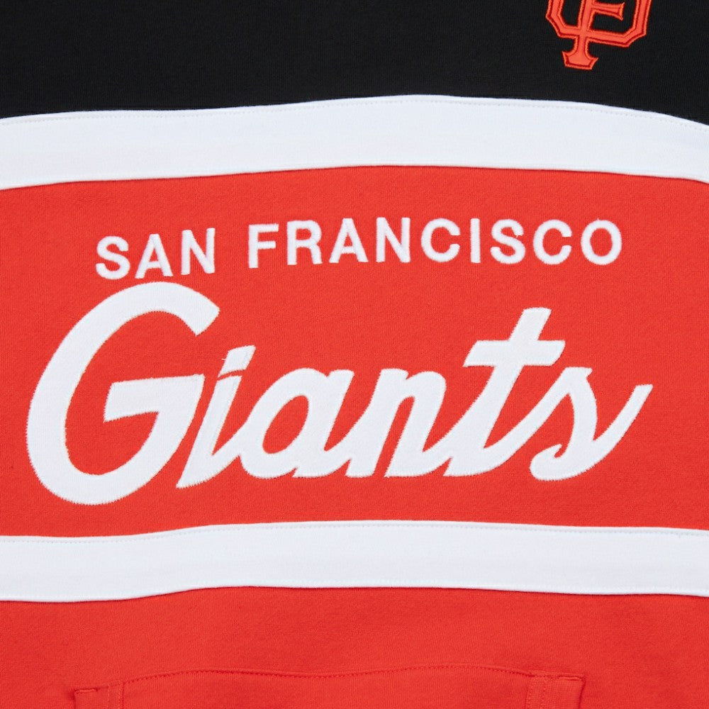 San Francisco Giants Mitchell & Ness Head Coach Pullover Hoodie - Orange/Black - Mitchell & Ness on Sale