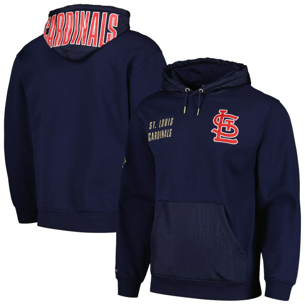 St. Louis Cardinals Mitchell & Ness Team OG 2.0 Current Logo Pullover Hoodie - Navy - Mitchell & Ness Sale