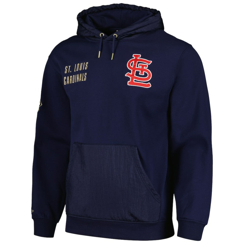 St. Louis Cardinals Mitchell & Ness Team OG 2.0 Current Logo Pullover Hoodie - Navy - Mitchell & Ness Sale