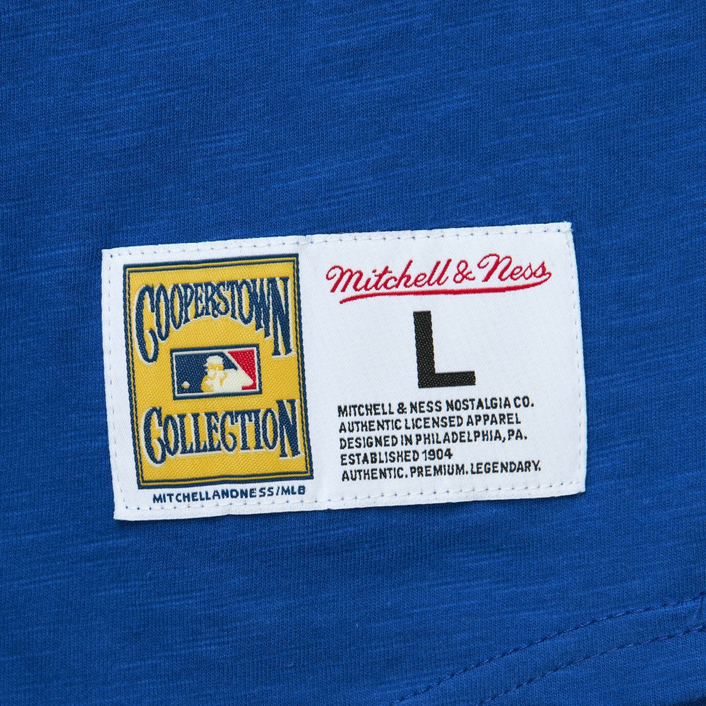 Milwaukee Brewers Mitchell & Ness Cooperstown Collection Legendary Raglan Slub Henley 3/4-Sleeve T-Shirt - Royal - Mitchell & Ness Lifestyle