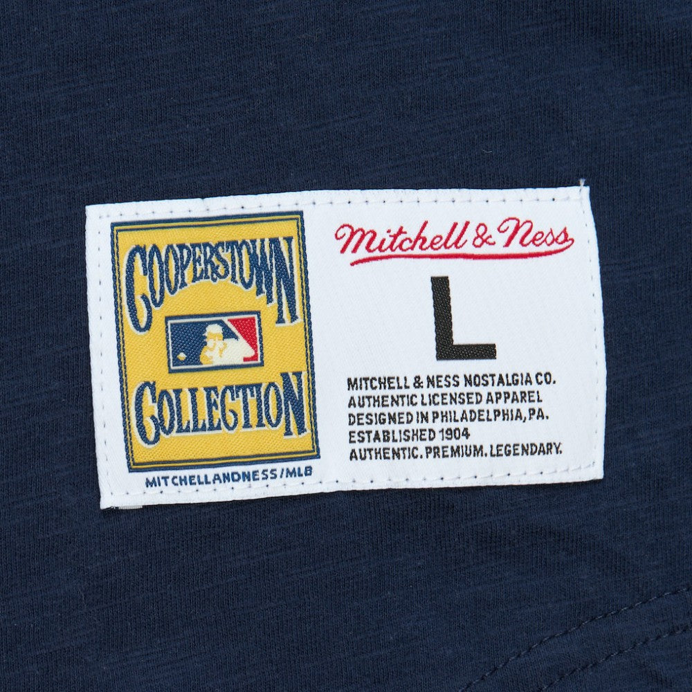 Boston Red Sox Mitchell & Ness Cooperstown Collection Legendary Raglan Slub Henley 3/4-Sleeve T-Shirt - Navy - Mitchell & Ness Lifestyle