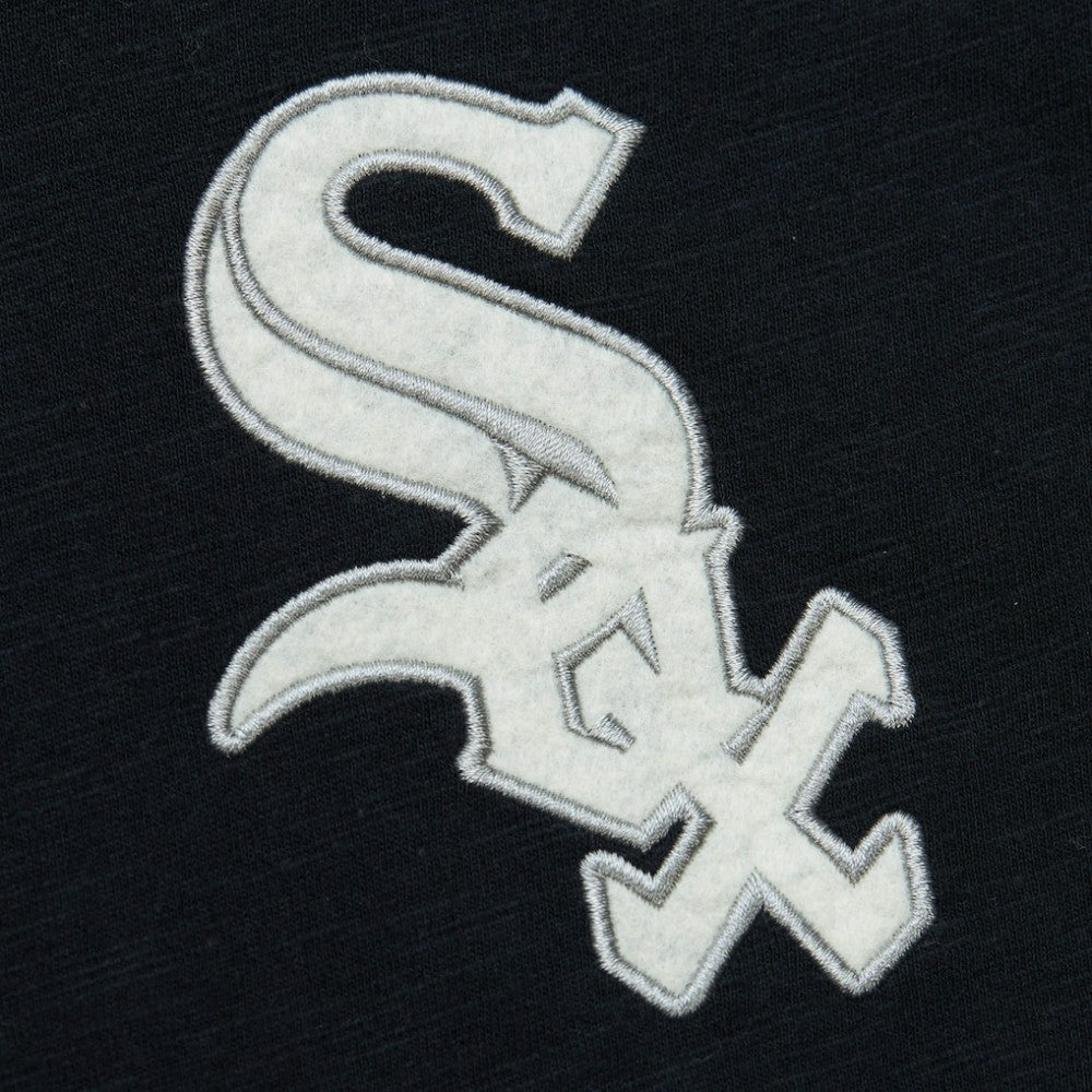 Chicago White Sox Mitchell & Ness Cooperstown Collection Legendary Raglan Slub Henley 3/4-Sleeve T-Shirt - Black - Mitchell & Ness Lifestyle