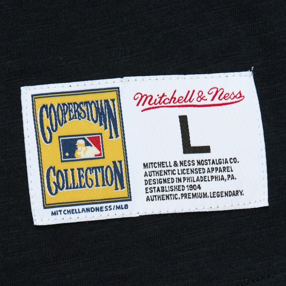 Chicago White Sox Mitchell & Ness Cooperstown Collection Legendary Raglan Slub Henley 3/4-Sleeve T-Shirt - Black - Mitchell & Ness Lifestyle