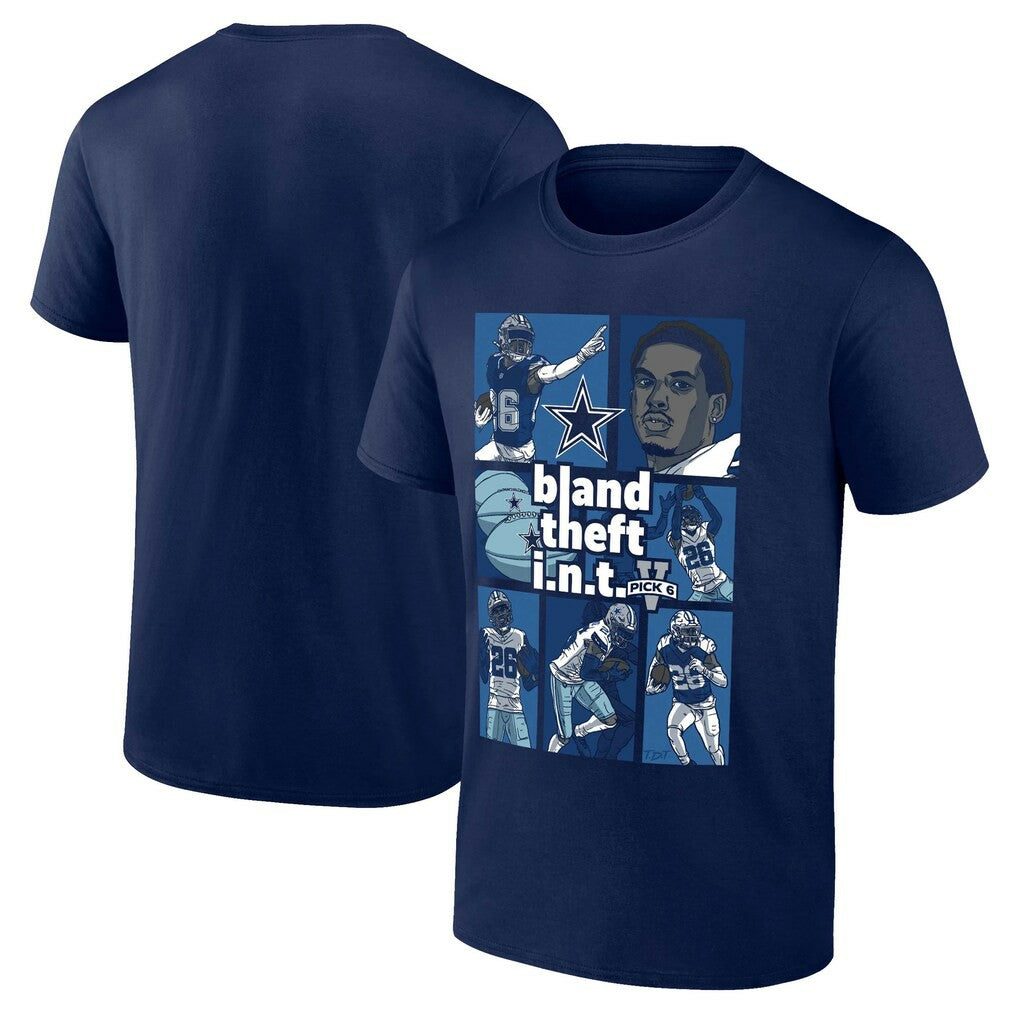 Fanatics DaRon Bland Dallas Cowboys Pick Six T-Shirt Navy
