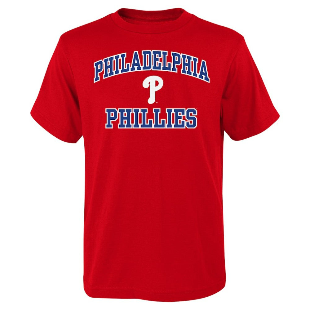 Philadelphia Phillies Youth Heart & Soul T-Shirt - Red - MLB Discount
