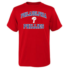 Philadelphia Phillies Youth Heart & Soul T-Shirt - Red - MLB Discount