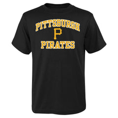 Pittsburgh Pirates Youth Heart & Soul T-Shirt - Black - MLB Discount