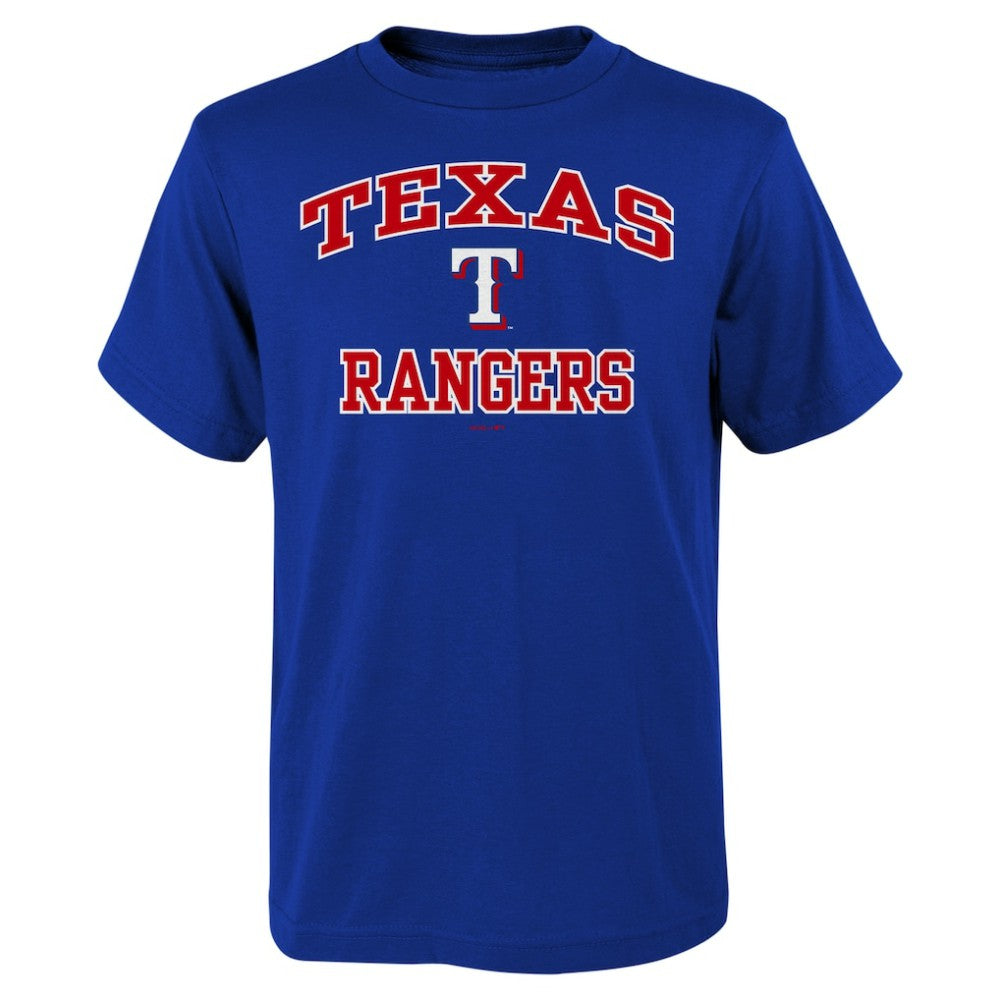 Texas Rangers Youth Heart & Soul T-Shirt - Royal - MLB Lifestyle