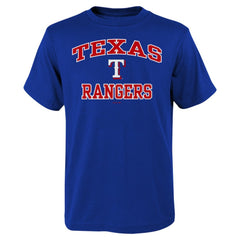 Texas Rangers Youth Heart & Soul T-Shirt - Royal - MLB Lifestyle