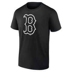 Boston Red Sox Monochrome Personalized Name & Number T-Shirt - Black - MLB Online