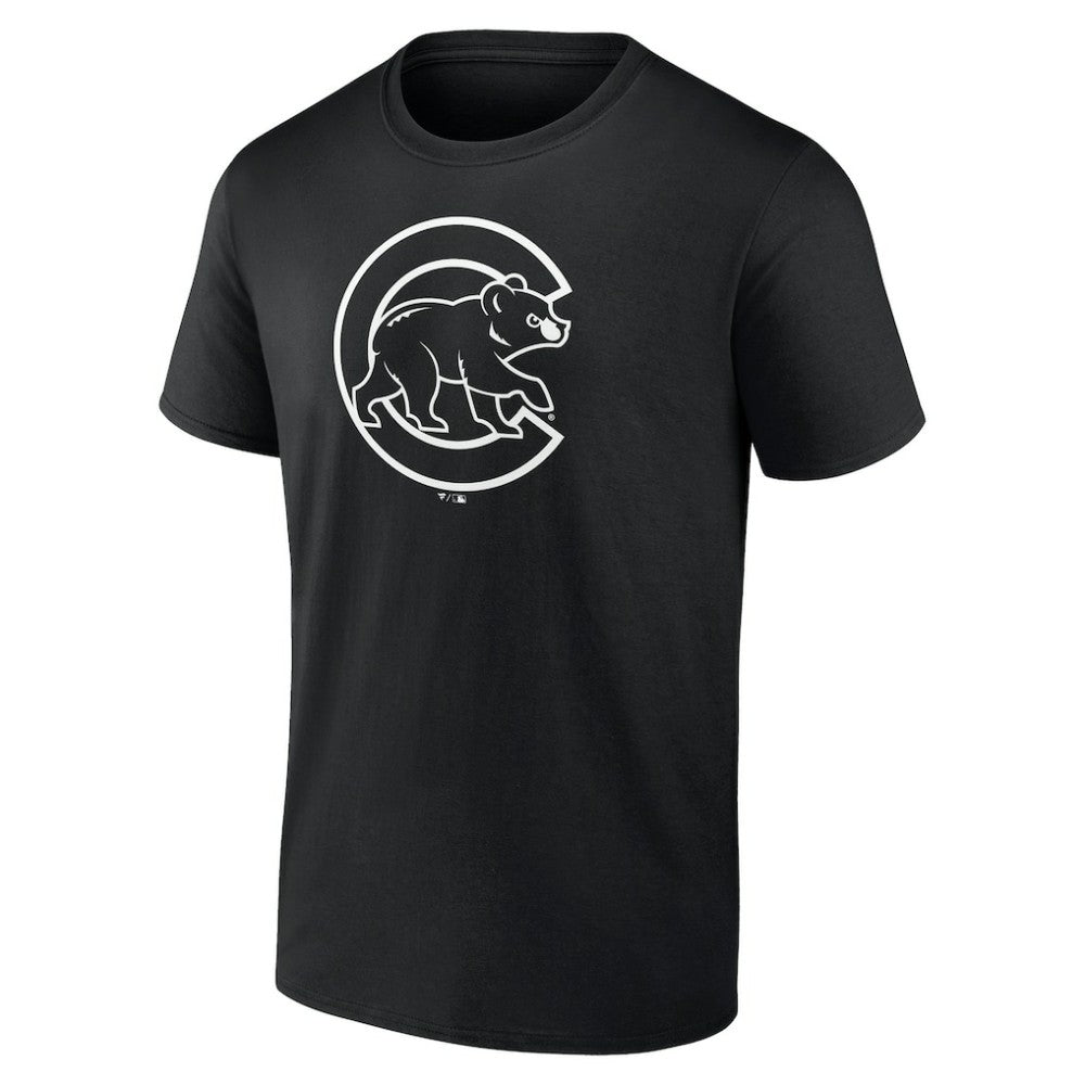 Chicago Cubs Monochrome Personalized Name & Number T-Shirt - Black - MLB Online