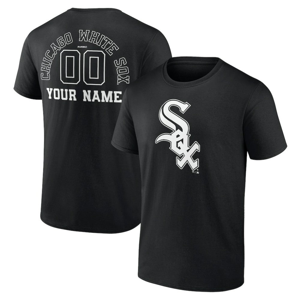 Chicago White Sox Monochrome Personalized Name & Number T-Shirt - Black - MLB Online