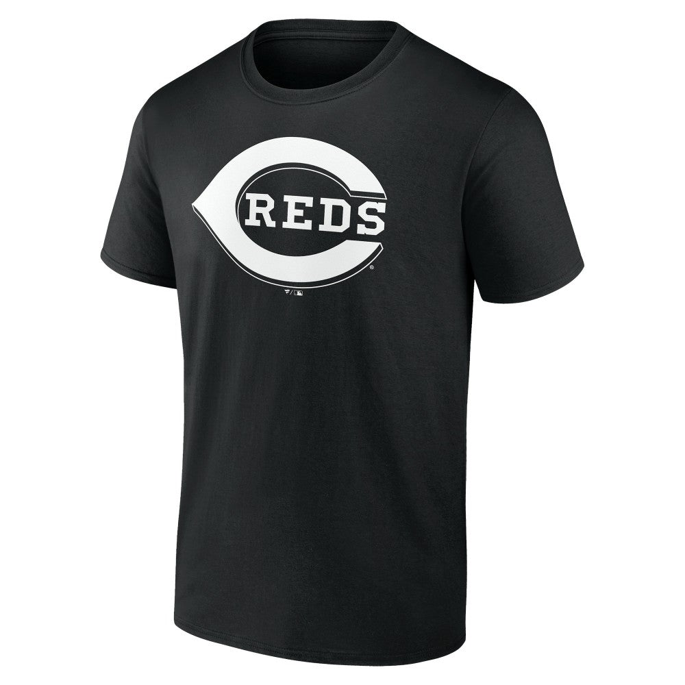 Cincinnati Reds Monochrome Personalized Name & Number T-Shirt - Black - MLB Discount