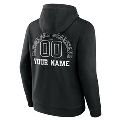 Cleveland Guardians Monochrome Personalized Name & Number Pullover Hoodie - Black - MLB on Sale