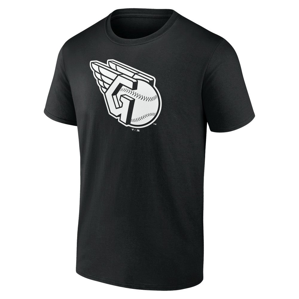 Cleveland Guardians Monochrome Personalized Name & Number T-Shirt - Black - MLB on Sale