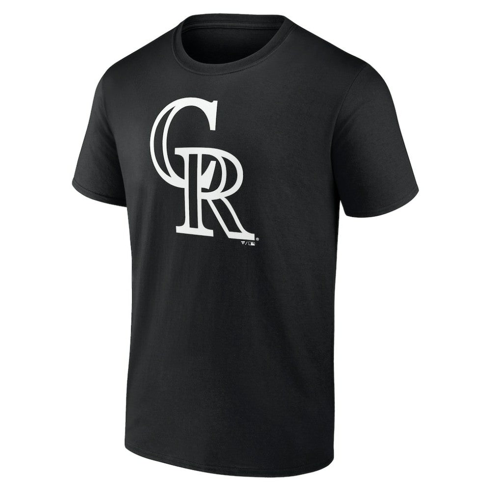 Colorado Rockies Monochrome Personalized Name & Number T-Shirt - Black - MLB Online