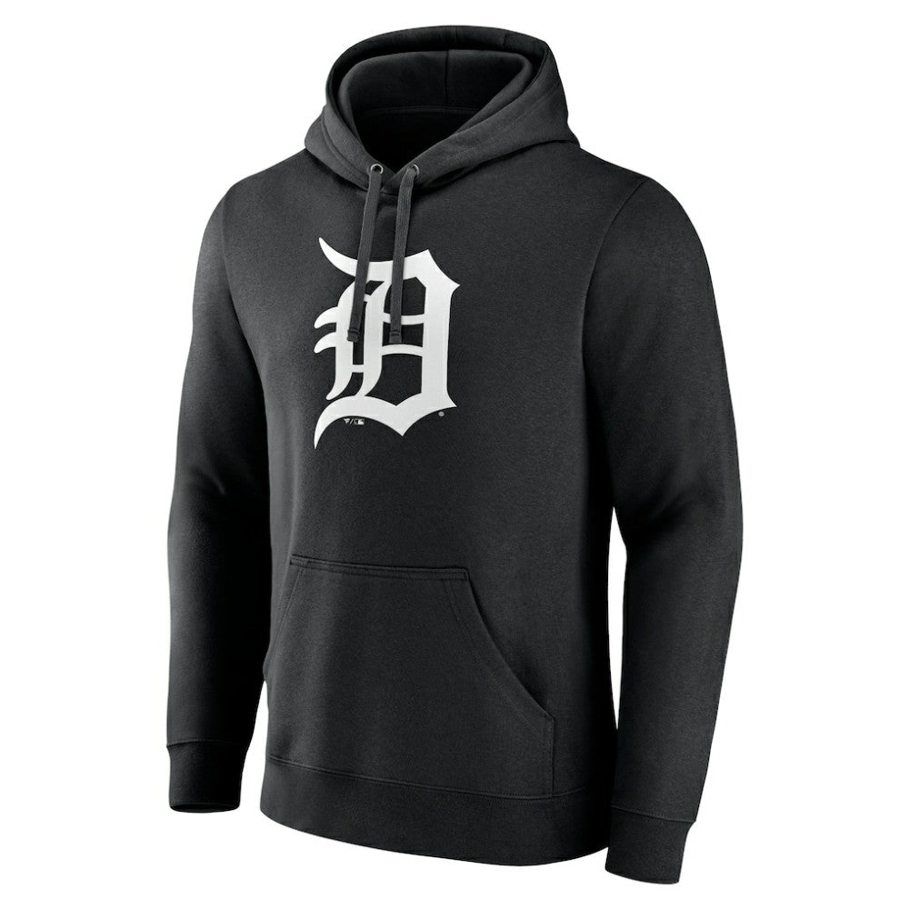 Detroit Tigers Monochrome Personalized Name & Number Pullover Hoodie - Black - MLB Sale