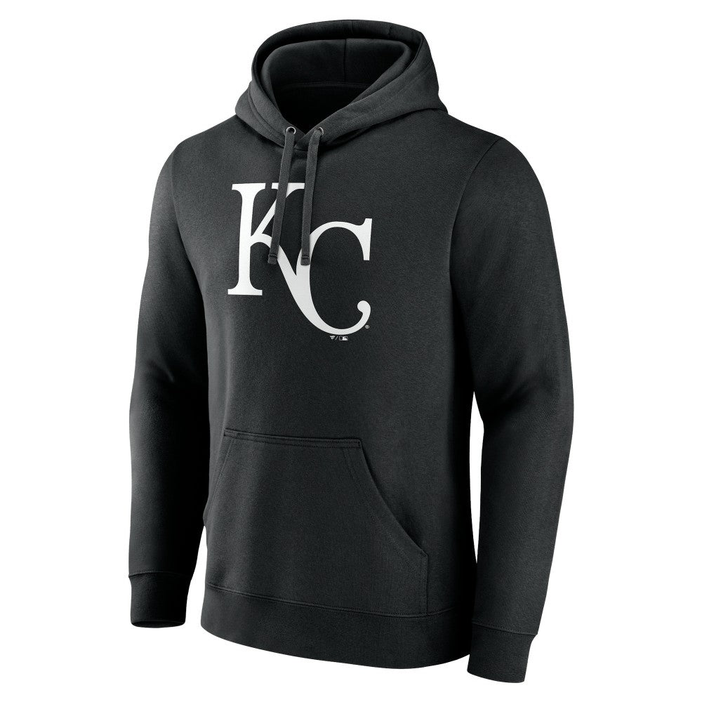 Kansas City Royals Monochrome Personalized Name & Number Pullover Hoodie - Black - MLB Sale