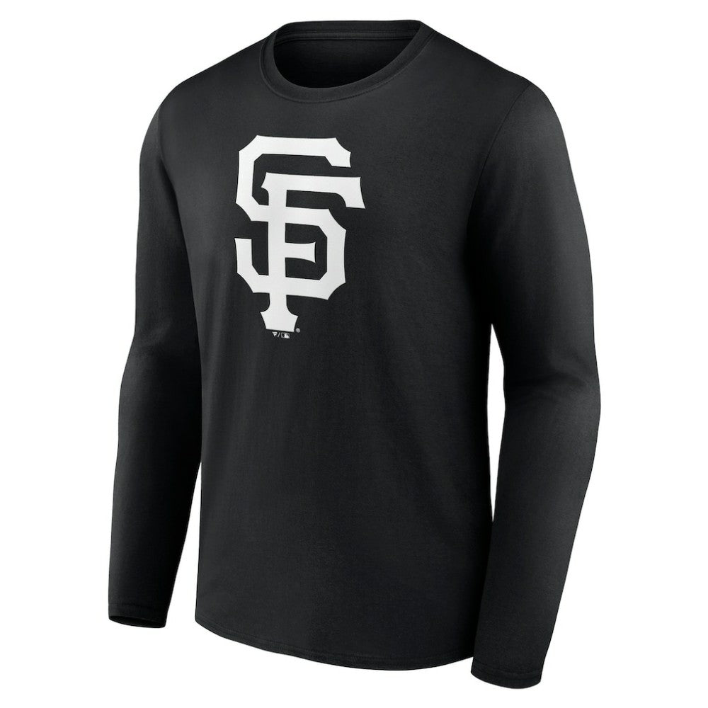 San Francisco Giants Monochrome Personalized Name & Number Long Sleeve T-Shirt - Black - MLB Online