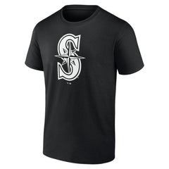 Seattle Mariners Monochrome Personalized Name & Number T-Shirt - Black - MLB Online