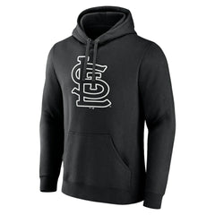 St. Louis Cardinals Monochrome Personalized Name & Number Pullover Hoodie - Black - MLB on Sale