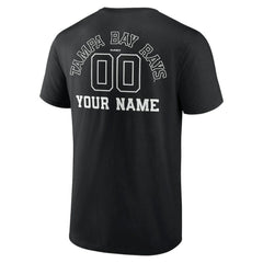 Tampa Bay Rays Monochrome Personalized Name & Number T-Shirt - Black - MLB Sale