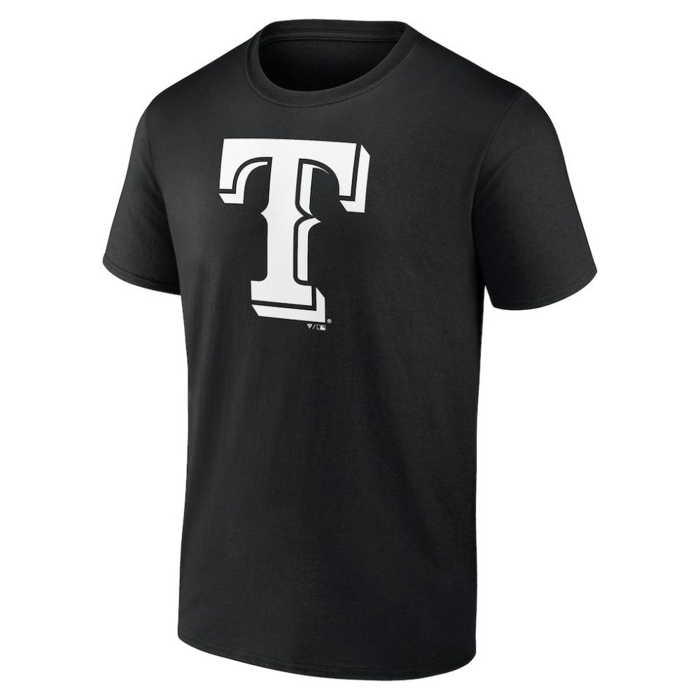 Texas Rangers Monochrome Personalized Name & Number T-Shirt - Black - MLB on Sale