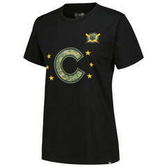 Chicago Cubs New Era Women's Armed Forces Day T-Shirt - Black - New Era Sale