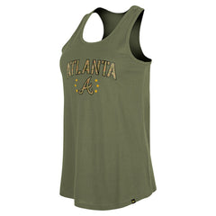 Atlanta Braves New Era Women's Armed Forces Day Tank Top - Olive - New Era on Sale