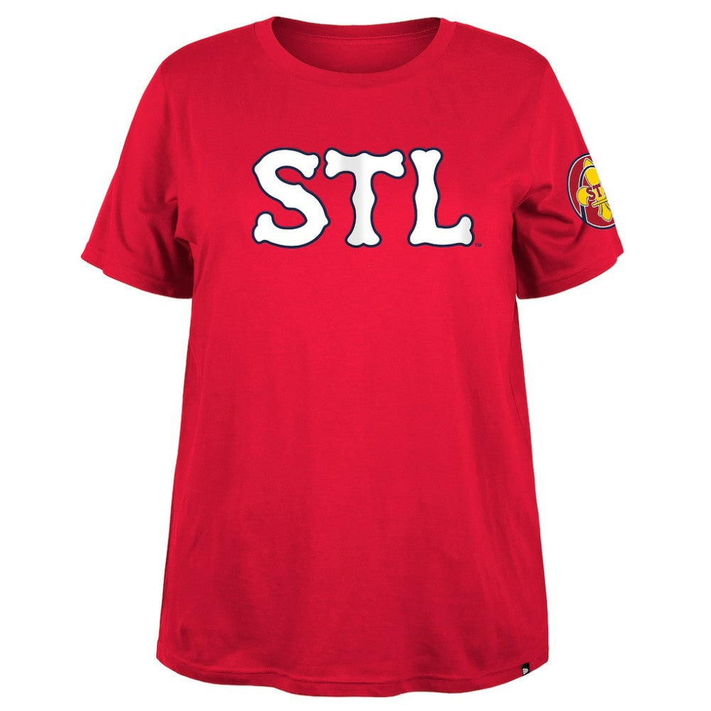 St. Louis Cardinals New Era Women's 2024 City Connect Plus Size T-Shirt - Red - New Era Sale
